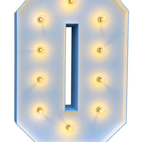 Marquee LED Number 0 - Hire
