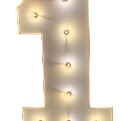 Marquee LED Number 1 - Hire