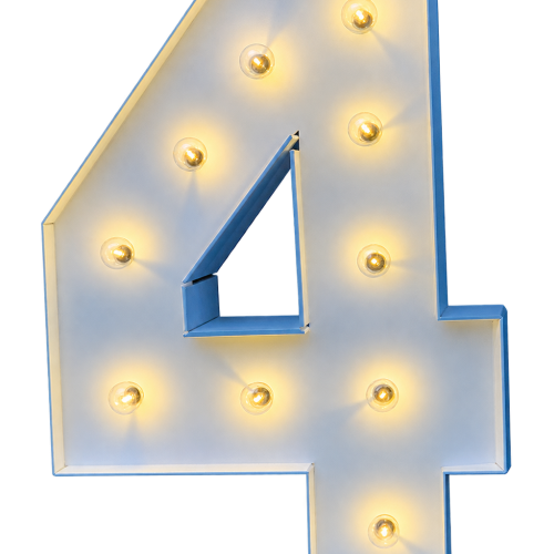 Marquee LED Number 4 - Hire