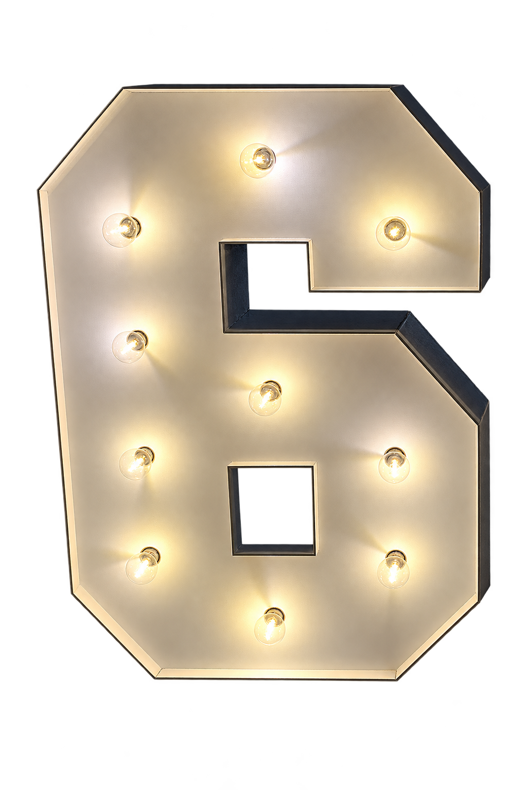 Marquee LED Number 6 - Hire