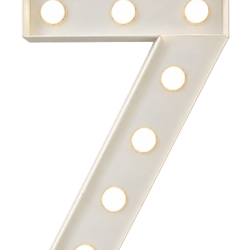 Marquee LED Number 7 - Hire