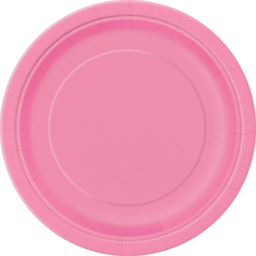 Hot Pink 8 x 18cm Paper Plates