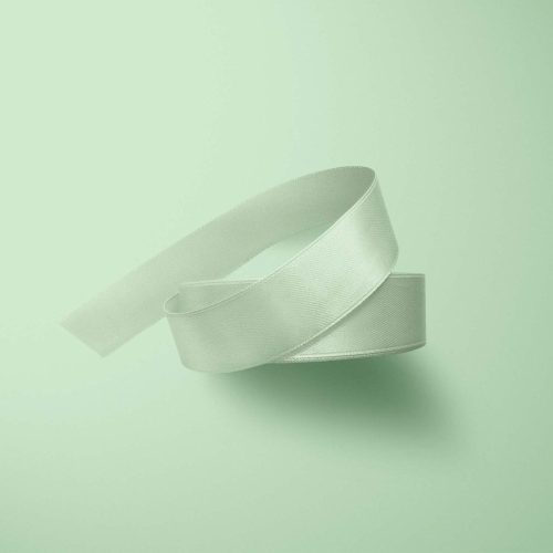 Mint 3m Double-Satin Ribbon — illustrative reference; actual product differs as described