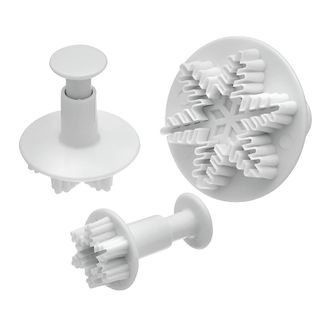 Mondo Snowflake Plunger Cutter Set – 3 Piece