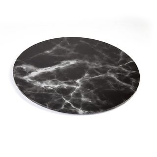 Mondo Black Marble Round Cake Board – 10in