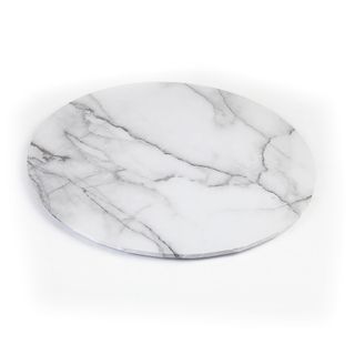 Mondo White Marble Round Cake Board – 12in