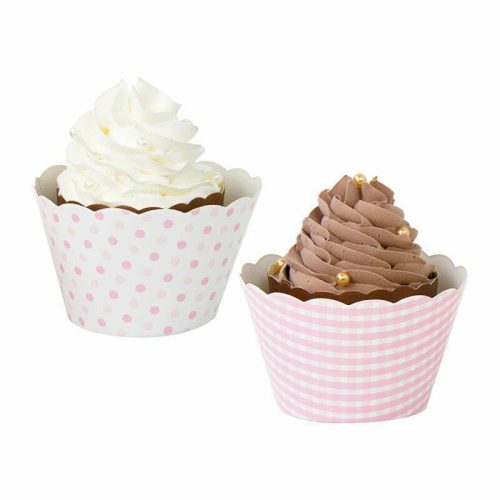 Party Maker Baby Pink Cupcake Wraps — 8 Pack