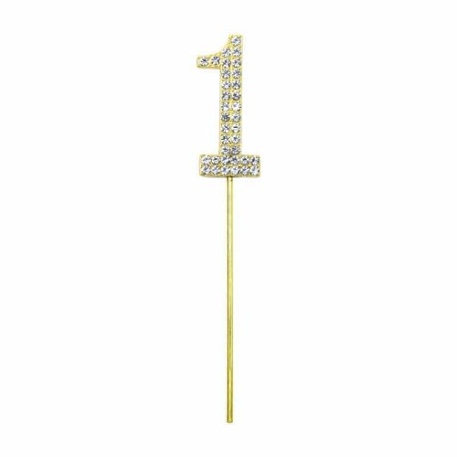 Party Maker Gold Number 1 Cake Topper