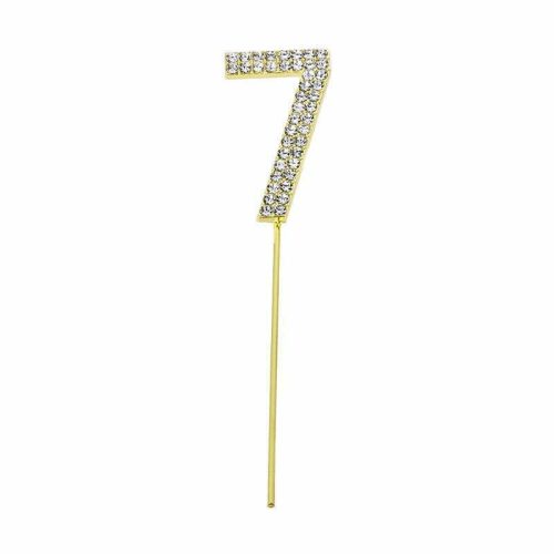 Party Maker Gold Number 7 Cake Topper