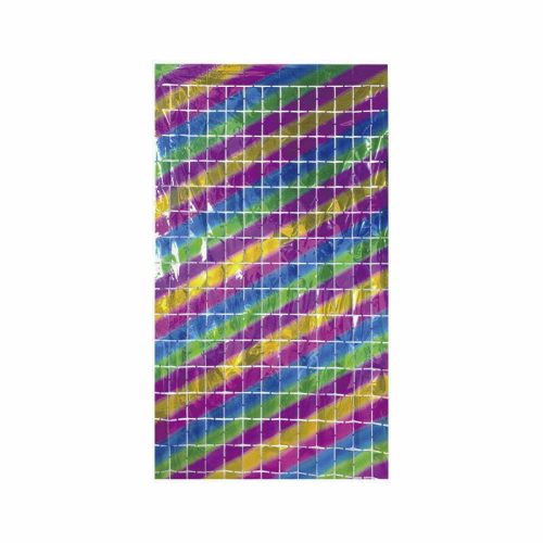 Party Maker Radiant Rainbow Square Curtain