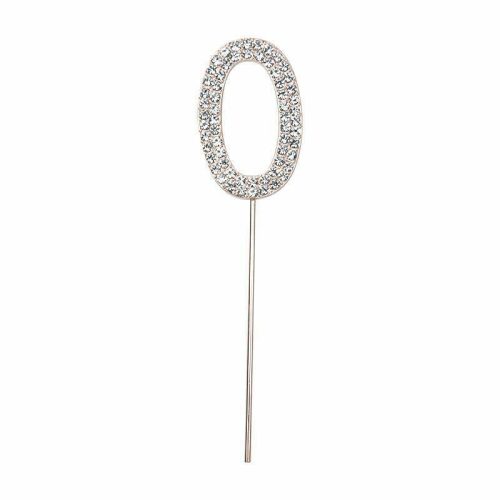 Party Maker Rose Gold Number 0 Cake Topper