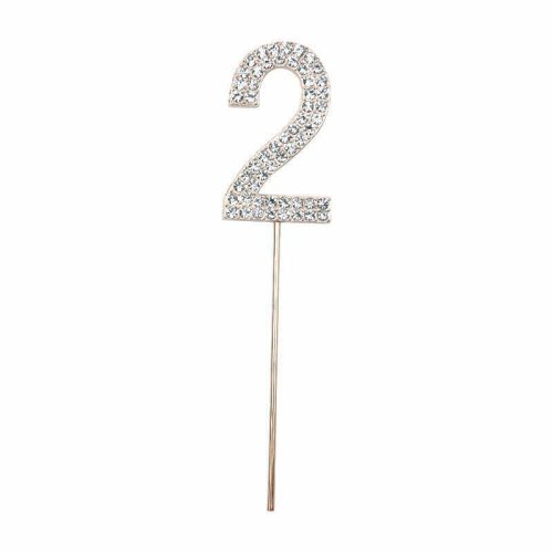 Party Maker Rose Gold Number 2 Cake Topper
