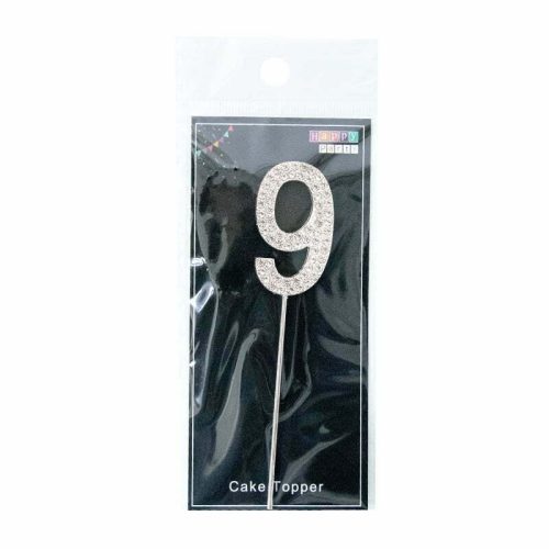 Party Maker Rose Gold Number 9 Cake Topper