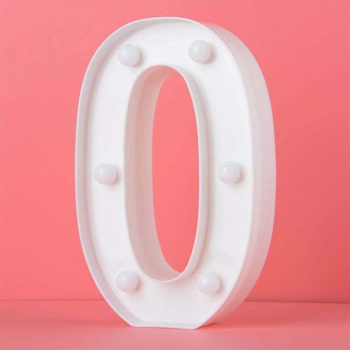 Party Maker LED Number Light – 0