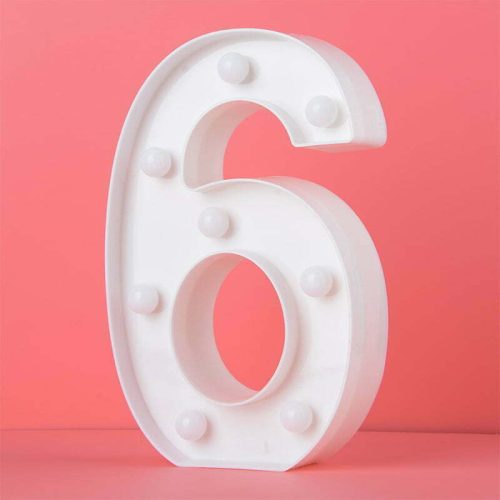 Party Maker LED Number Light – 6
