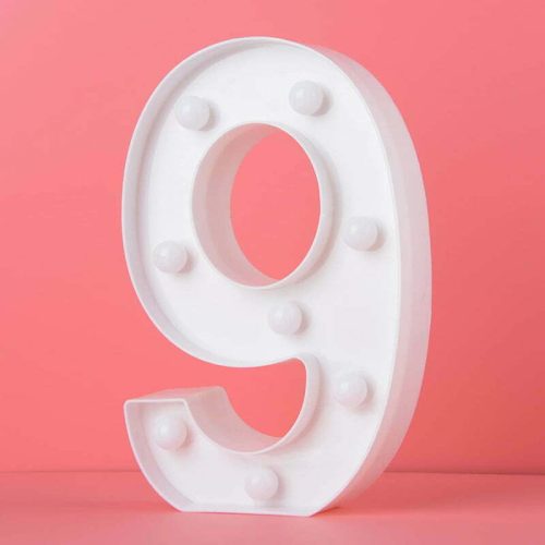Party Maker LED Number Light – 9