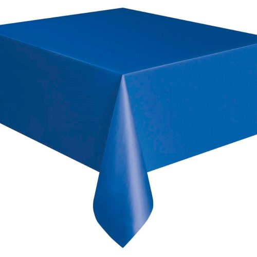 Royal Blue Unique Plastic Rectangle Tablecloth 137cm x 274cm