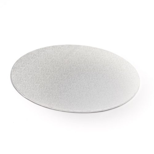Silver Round Masonite Cake Board 10in