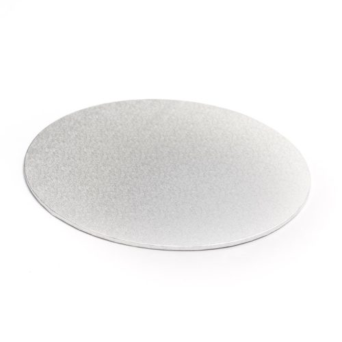 Silver Round Masonite Cake Board 12in