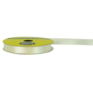 Ribtex 10mm Polyester Satin Ivory 10M