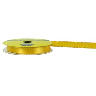 Ribtex Poly Satin 10mm W-Gld Edge Gold 8M