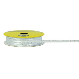 Ribtex Poly Satin 3mm W-Slv Edge White 10Mt