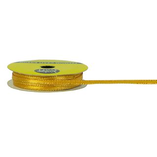 Ribtex Poly Satin 3mm W-Gld Edge Gold 10M