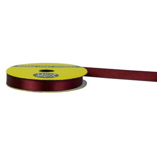Ribtex 10mm Polyester Satin Burgundy 10M