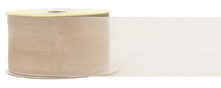Value Craft Champagne Organza Woven Edge Ribbon 38mm x 4m