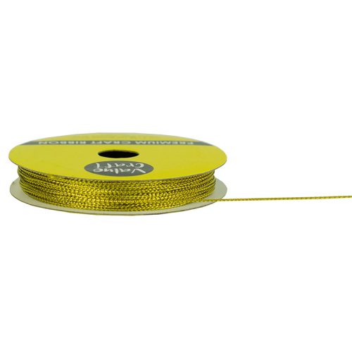Value Craft Gold Metallic Nylon Cord 1mm x 16m