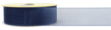 Value Craft Navy Organza Woven Edge Ribbon 22mm x 8m