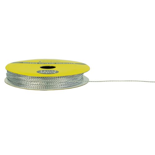 Value Craft Silver Metallic Nylon Cord 1mm x 16m